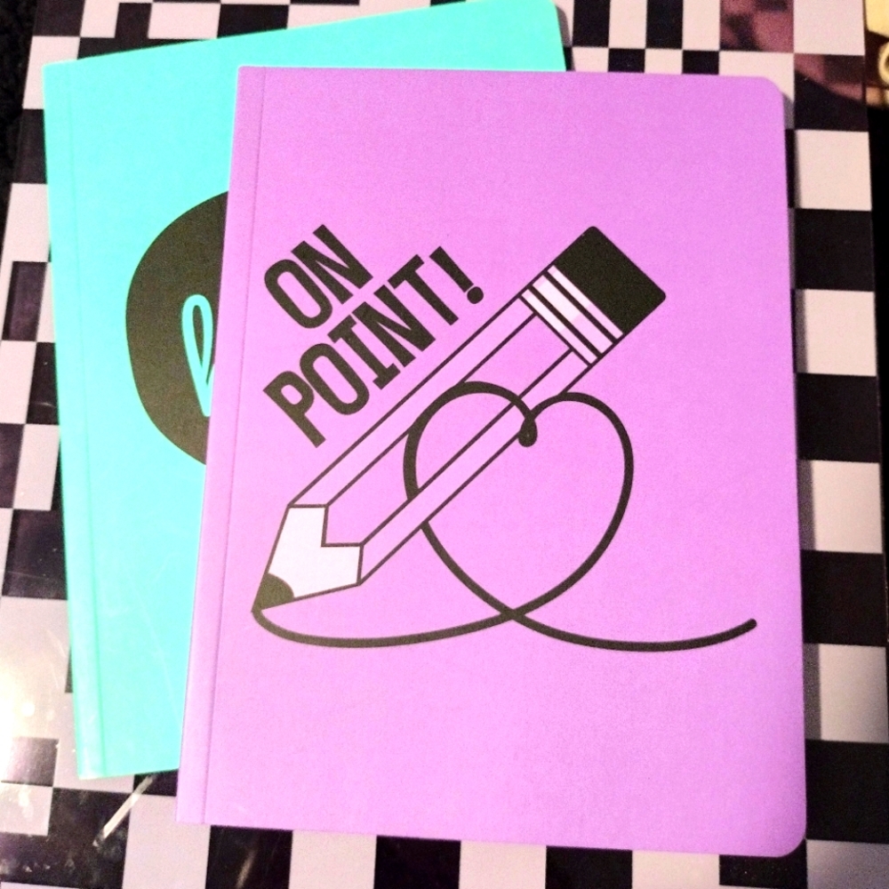 🌈4/$25 Notebook Set (2) Journal Blank HELLO Tiffany Mint Purple ON POINT NEW! - Picture 5 of 5